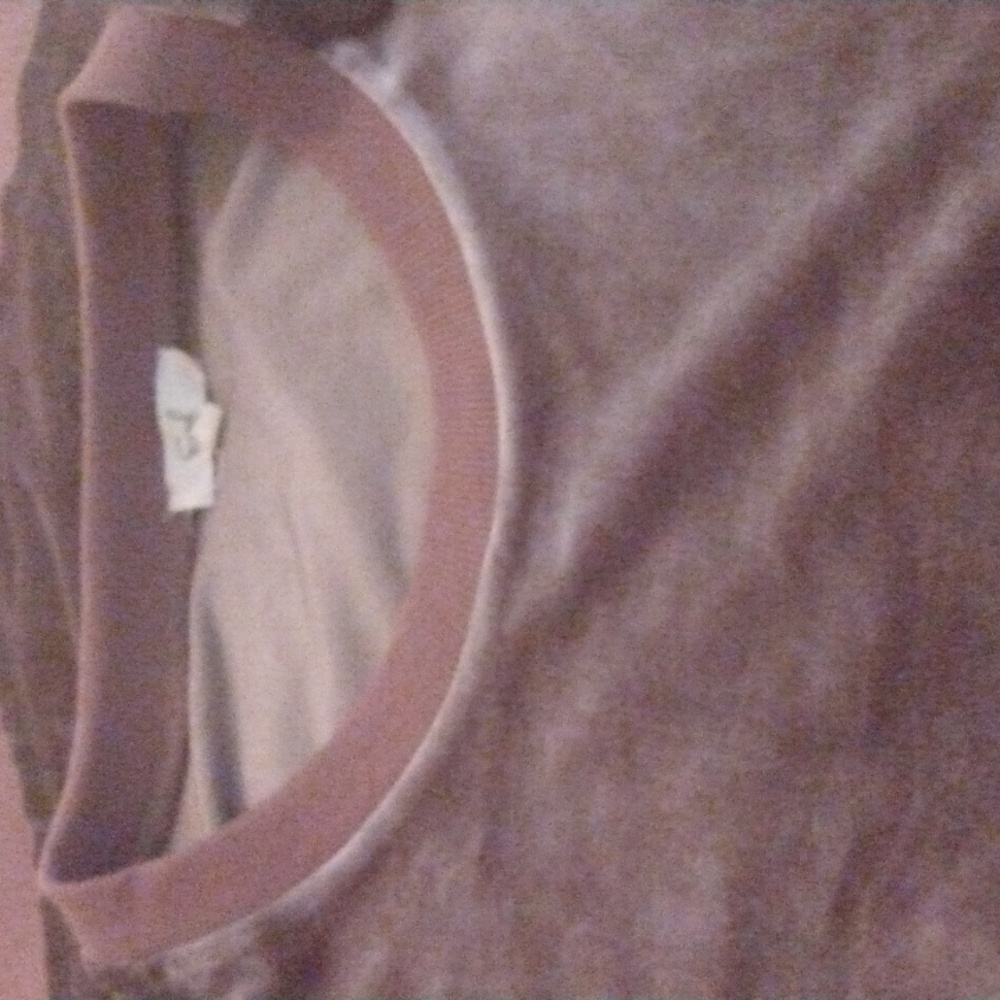 Easel LA size S oversize velour tunic LS asymmetrical hem